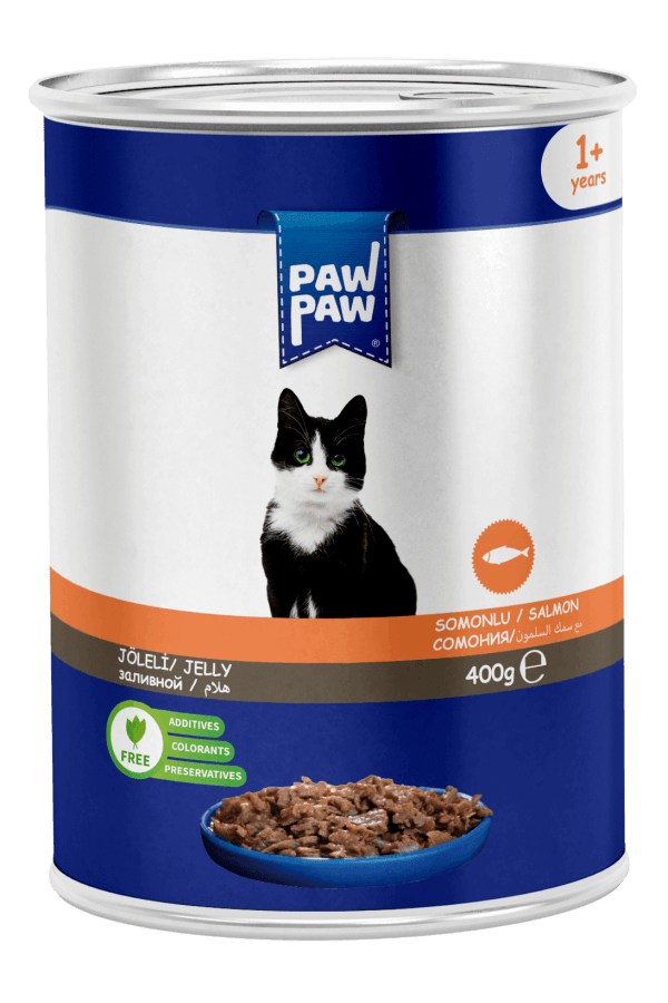 PawPaw Somon Balıklı Chunk Kedi Konserve 400 G