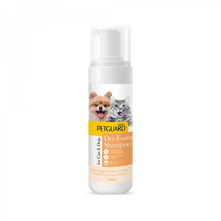 Petguard Vanilya Kuru Köpük Şampuan 200 ML