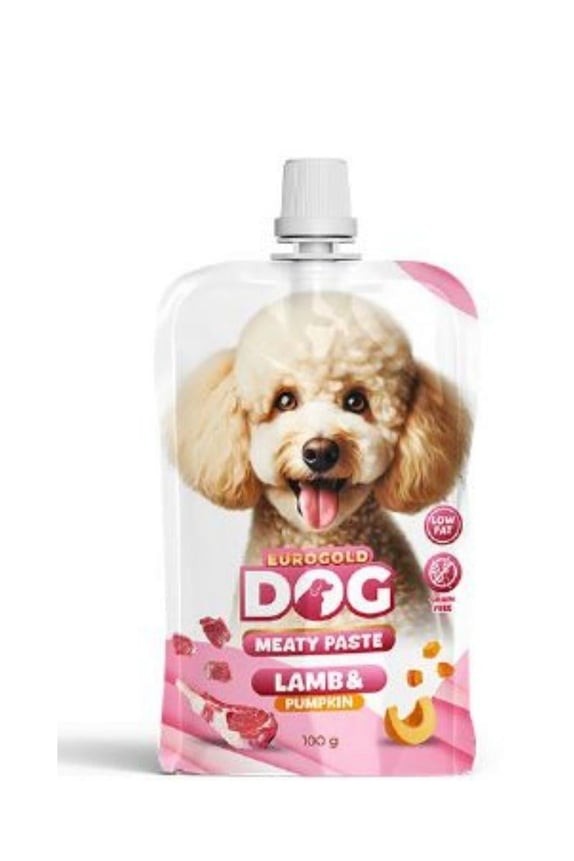 EuroGold Dog Meaty Paste Balkabağı - Kuzu Köpek Ödül Maması 100 Gr
