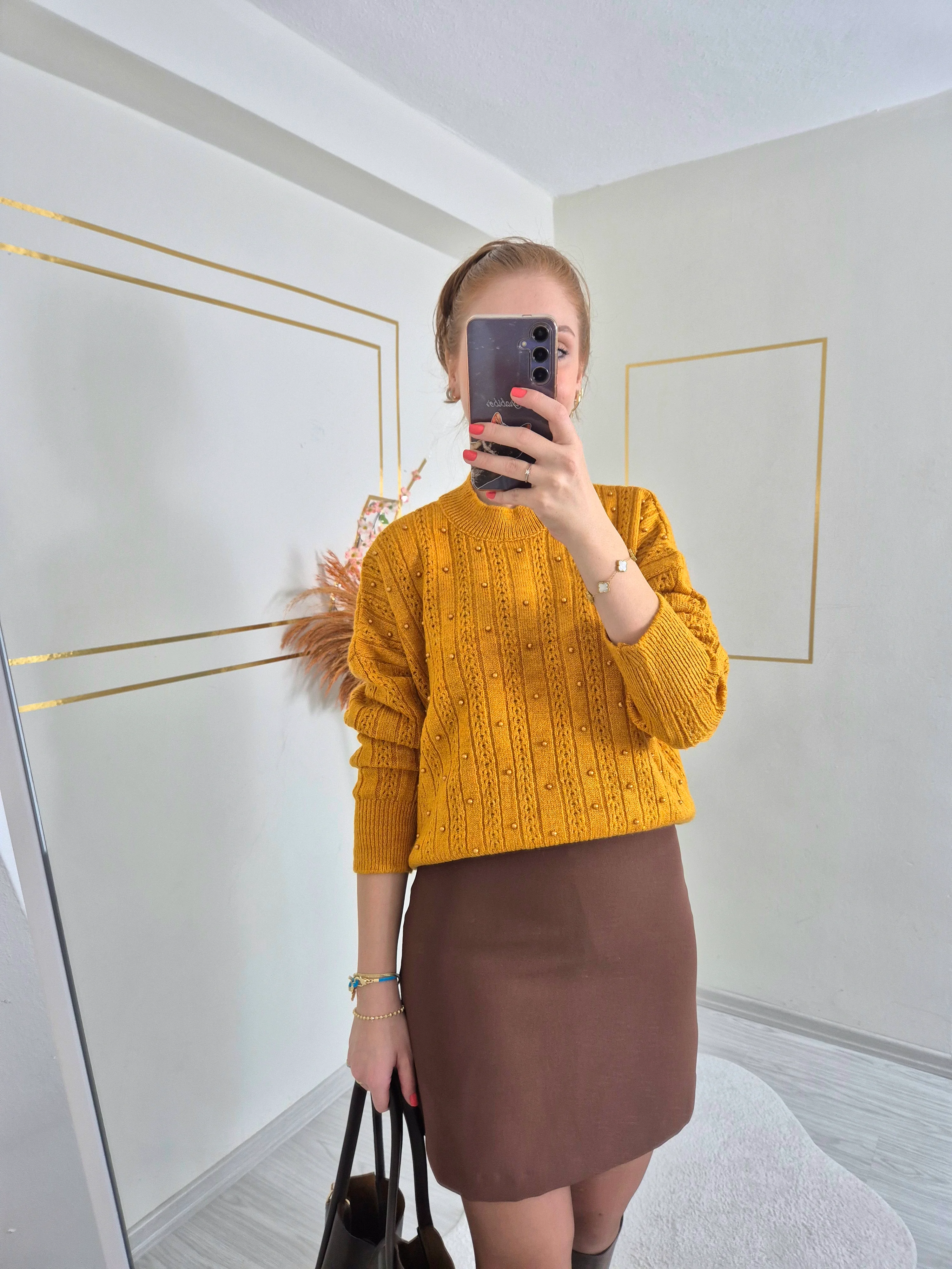 PUMPKIN SPICE YUMOŞ KAZAK