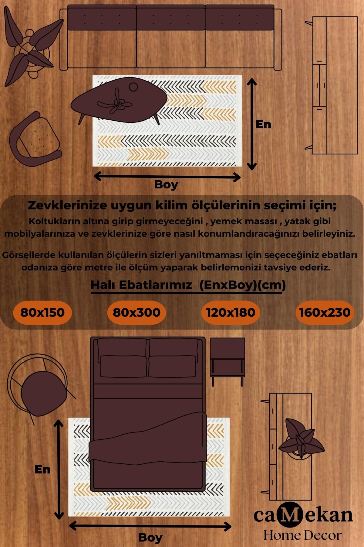 Yıkanabilir Çift Taraflı Kilim İskandinav Desen Pamuk Kilim Eko Halı Modern Yazlık  Mutfak kilimi