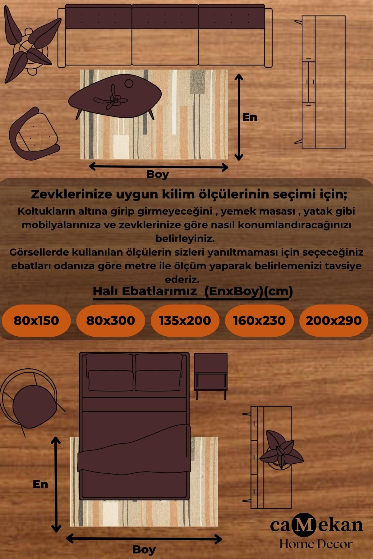 Jüt Hasır görünümlü Kaymaz Taban Kilim Robot Süpürgeye Uygun Dekoratif Kaymaz Tabanlı Kilim Eko Halı