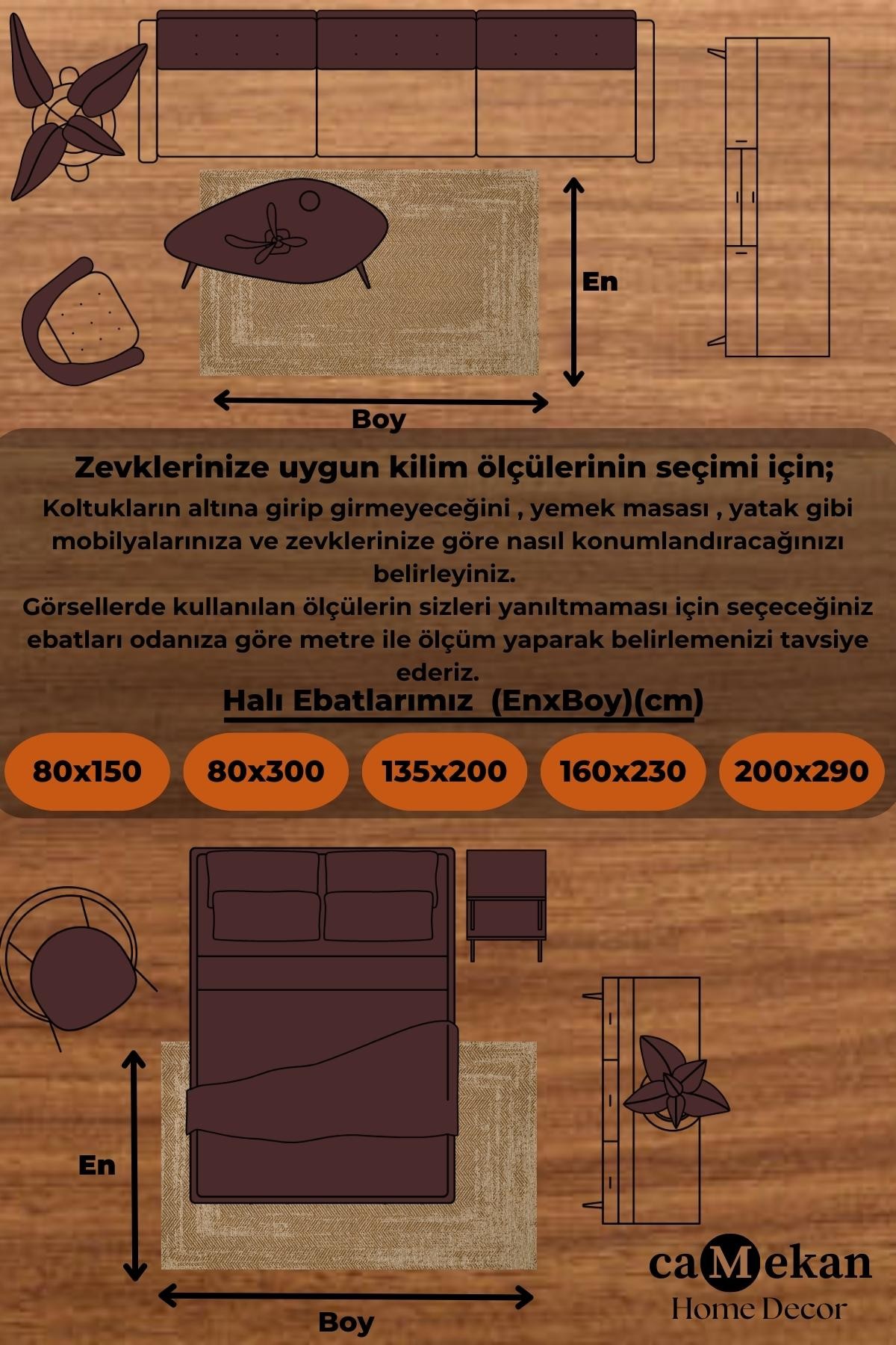 Dekoratif Kaymaz Taban Kilim Robot Süpürgeye Uygun Jüt Hasır görünümlü Modern Dokuma Kilim Eko Halı