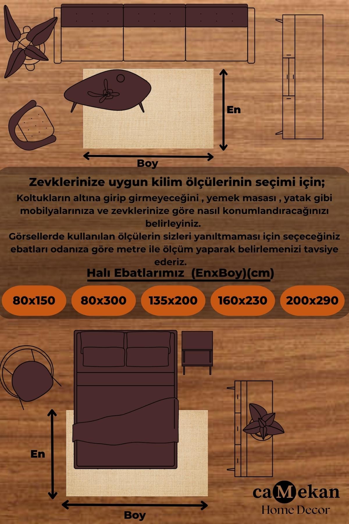 Dekoratif Kaymaz Taban Kilim Robot Süpürgeye Uygun Jüt Hasır görünümlü Modern Dokuma Kilim Eko Halı - Natural Beige