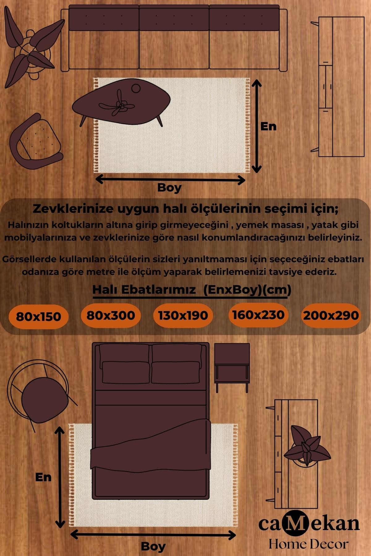 Modern Desenli Bej İnce Dokuma Halı Robot Süpürgeye Uygun Eko Halı Yolluk Koridor Halısı