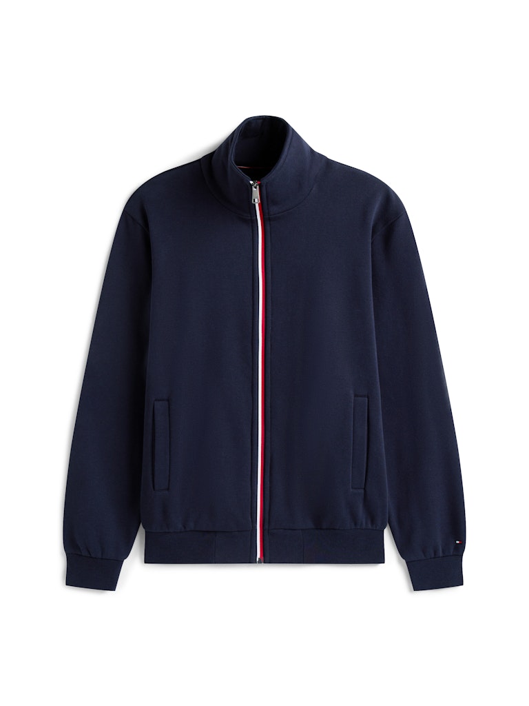 Tommy Hilfiger Erkek Tam Fermuar Lacivert Sweatshirt