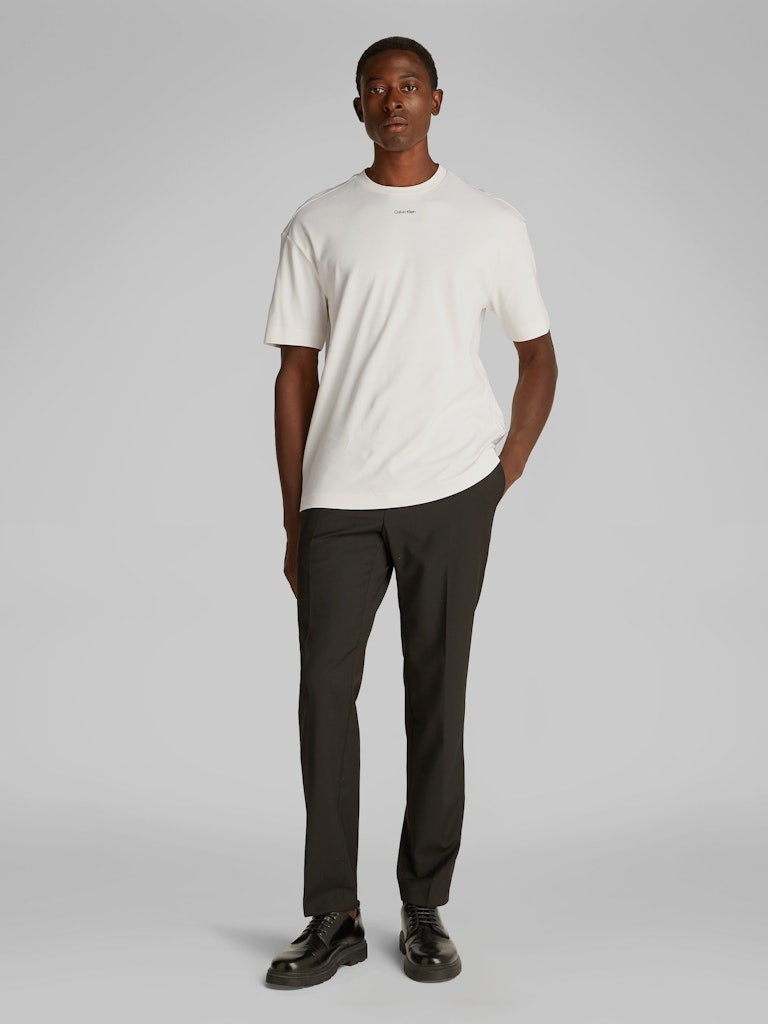 Calvin Klein Rejeneratif Pamuk Beyaz Erkek Kısa Kollu T-Shirt - K10K112487YAS