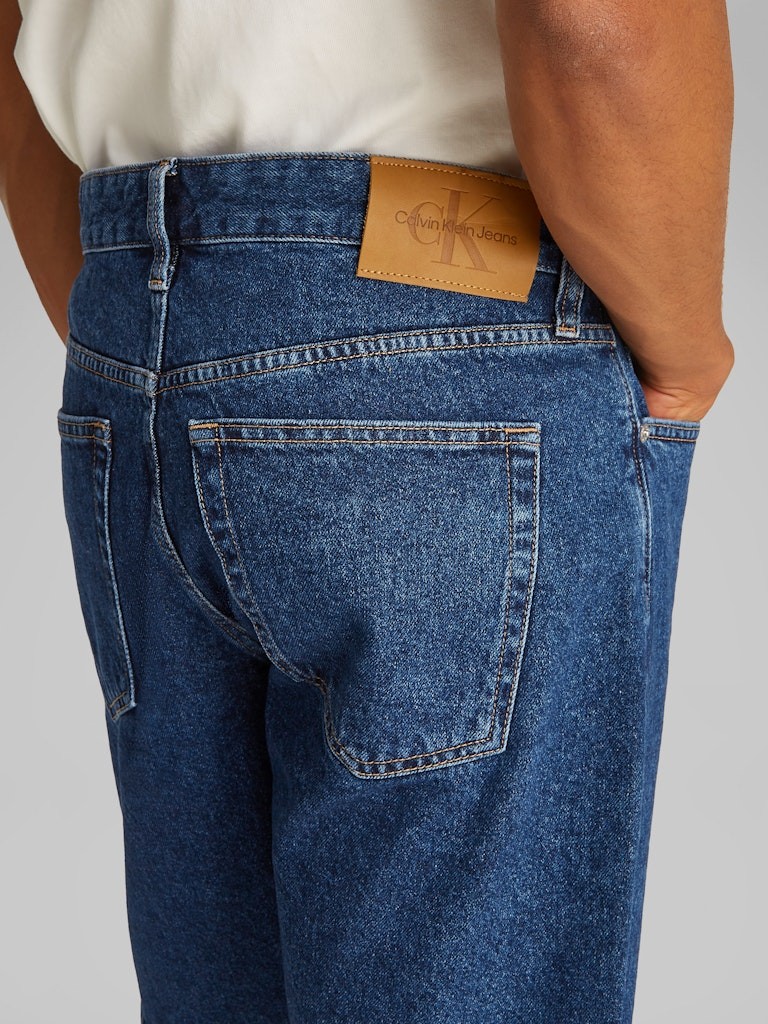 Calvin Klein Denim Mavi Erkek 5 Cep Şort - J30J3271921BJ