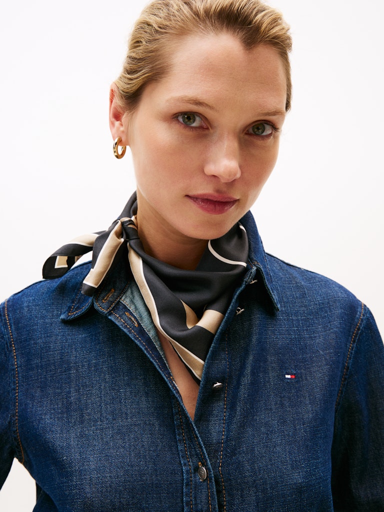 Tommy Hilfiger Kadın Siyah Şal