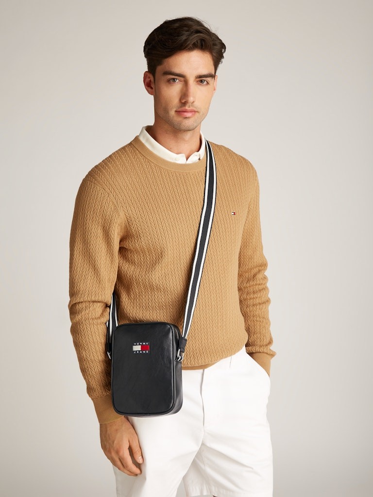 Tommy Hilfiger Siyah Erkek Çapraz Çanta - AM0AM12898BDS