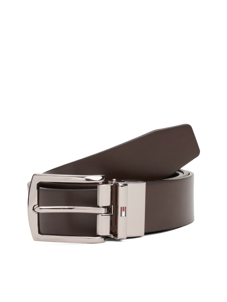 Tommy Hilfiger Erkek Kahverengi Denton 3.5cm Kemer