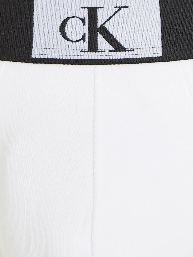 Calvin Klein Beyaz Erkek Uzun Boxer