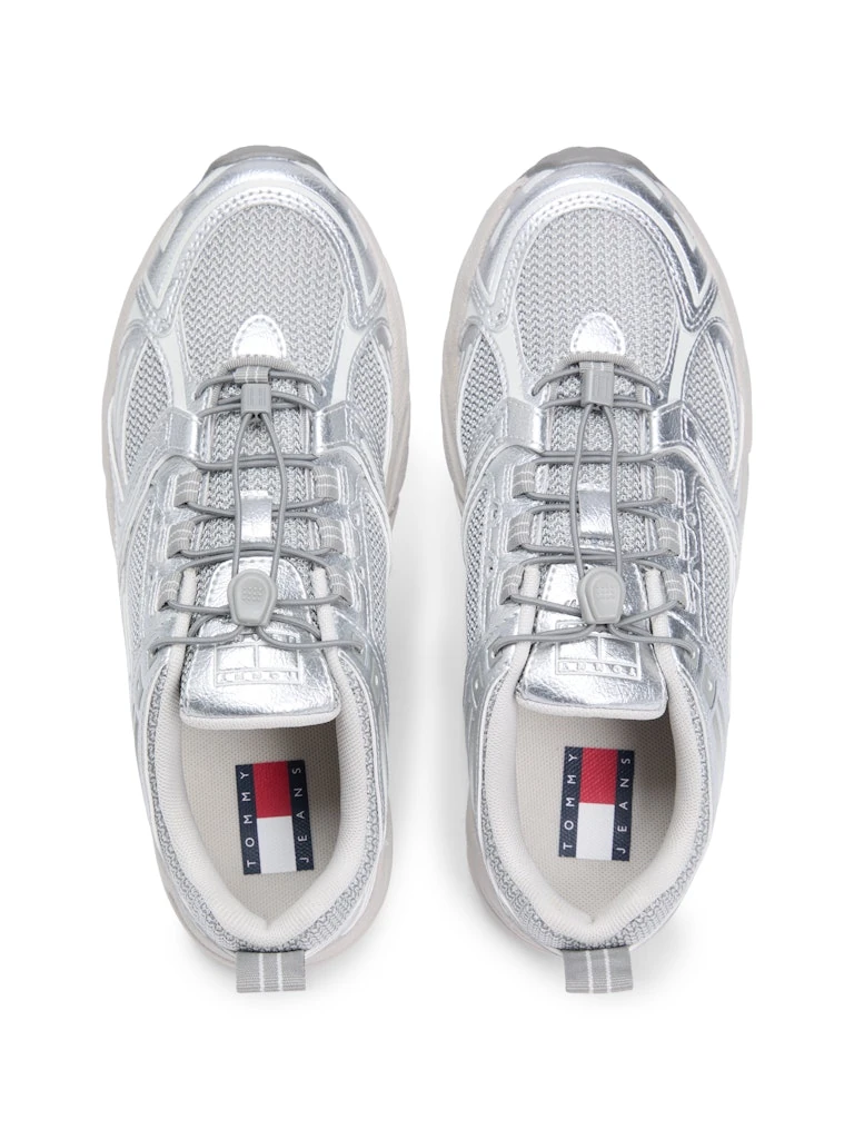 Tommy Hilfiger Kadın Gri Kısa Taban Sneakers
