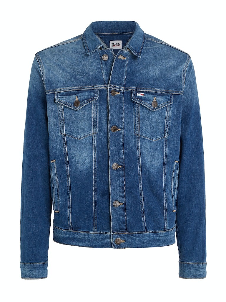 Tommy Hilfiger Denim Mavi Erkek Kot Ceket