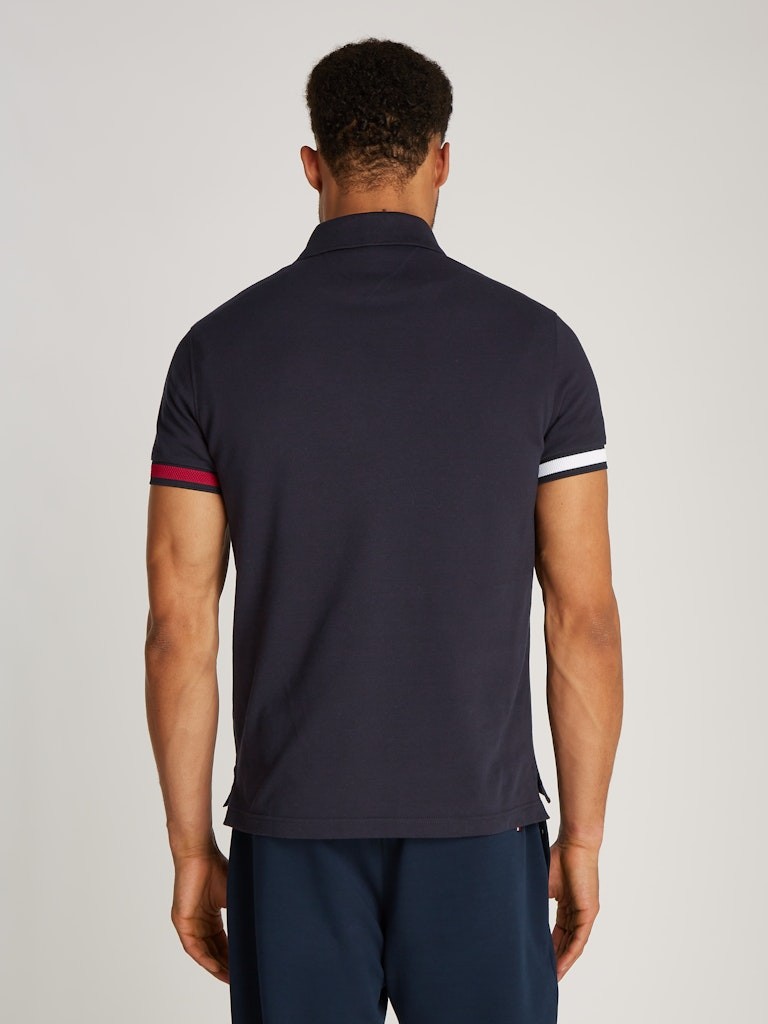 Tommy Hilfiger Erkek Lacivert Polo Yaka T-Shirt - MW0MW37518DW5