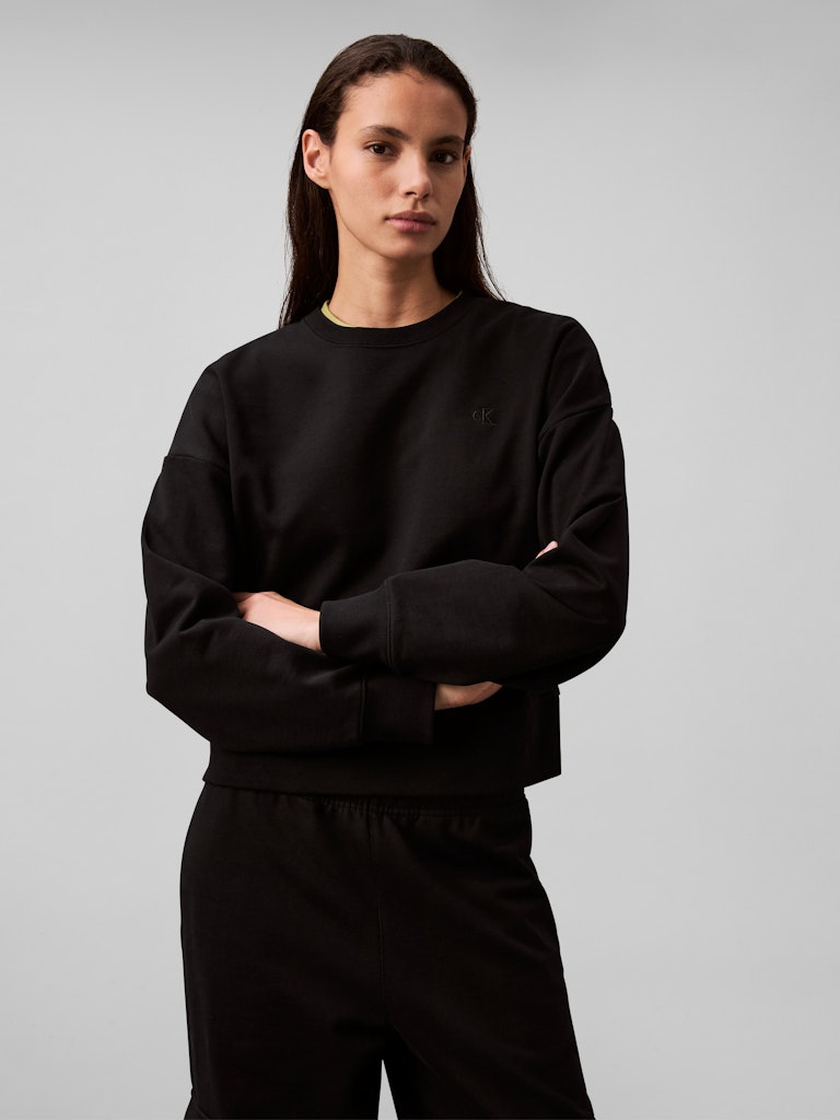 Calvin Klein Kadın O Yaka Siyah Sweatshirt