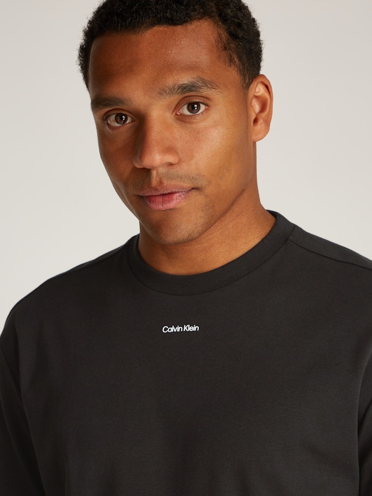 Calvin Klein Rejeneratif Pamuk Siyah Erkek Kısa Kollu T-Shirt - K10K112487BEH