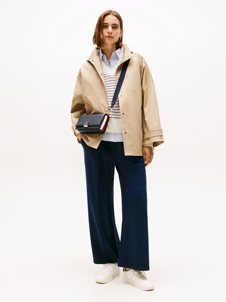 Tommy Hilfiger Kadın Lacivert Düz Paça Eşofman Altı