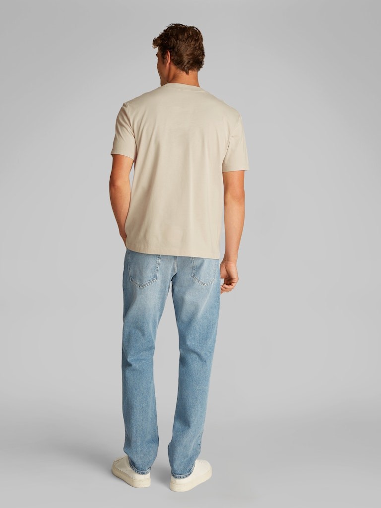 Calvin Klein Rejeneratif Pamuk Gri Erkek Kısa Kollu T-Shirt - J30J327494PDV