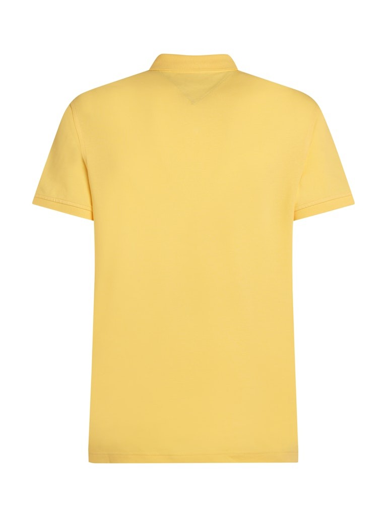 Tommy Hilfiger Organik Pamuk Sarı Erkek Kısa Kollu Düğmeli Polo Yaka T-Shirt - MW0MW17770ZF0