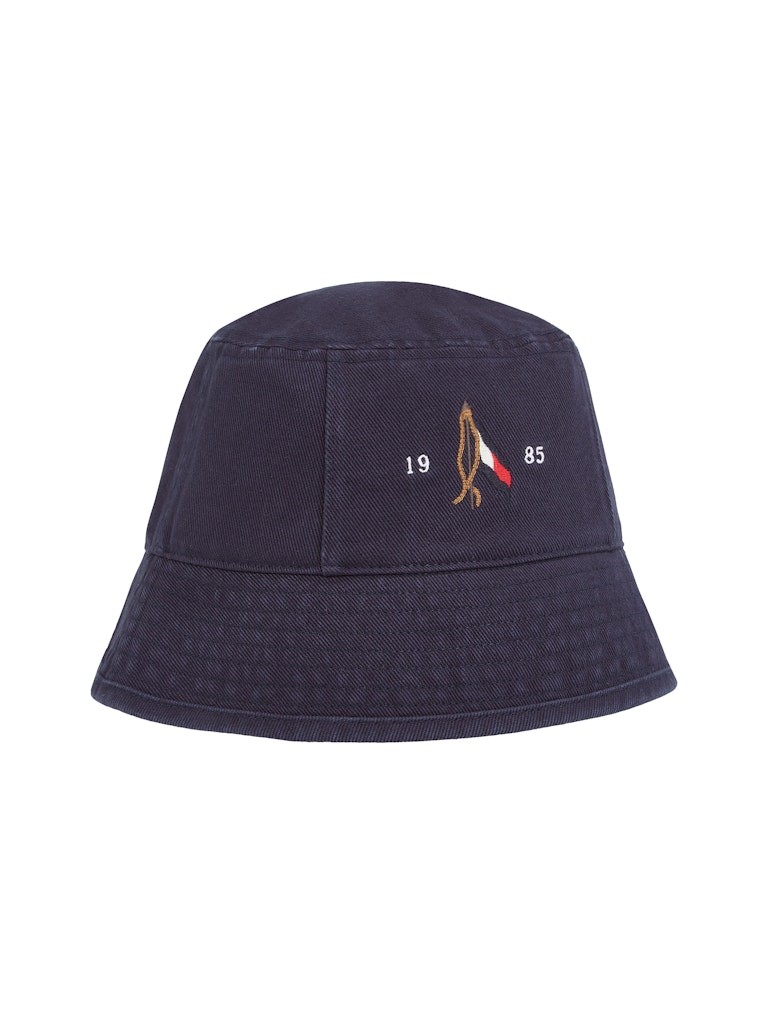Tommy Hilfiger Pamuk Lacivert Erkek Bucket Şapka - AM0AM13384DW6