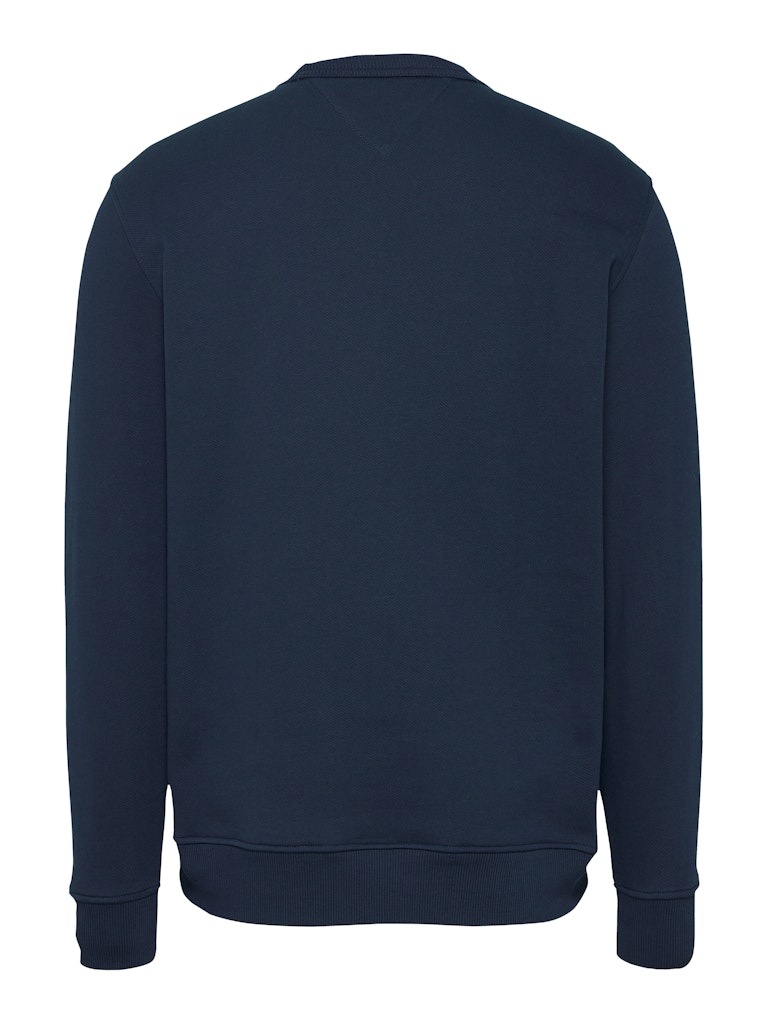 Tommy Hilfiger Erkek Mavi Reg Badge Crew Sweatshirt