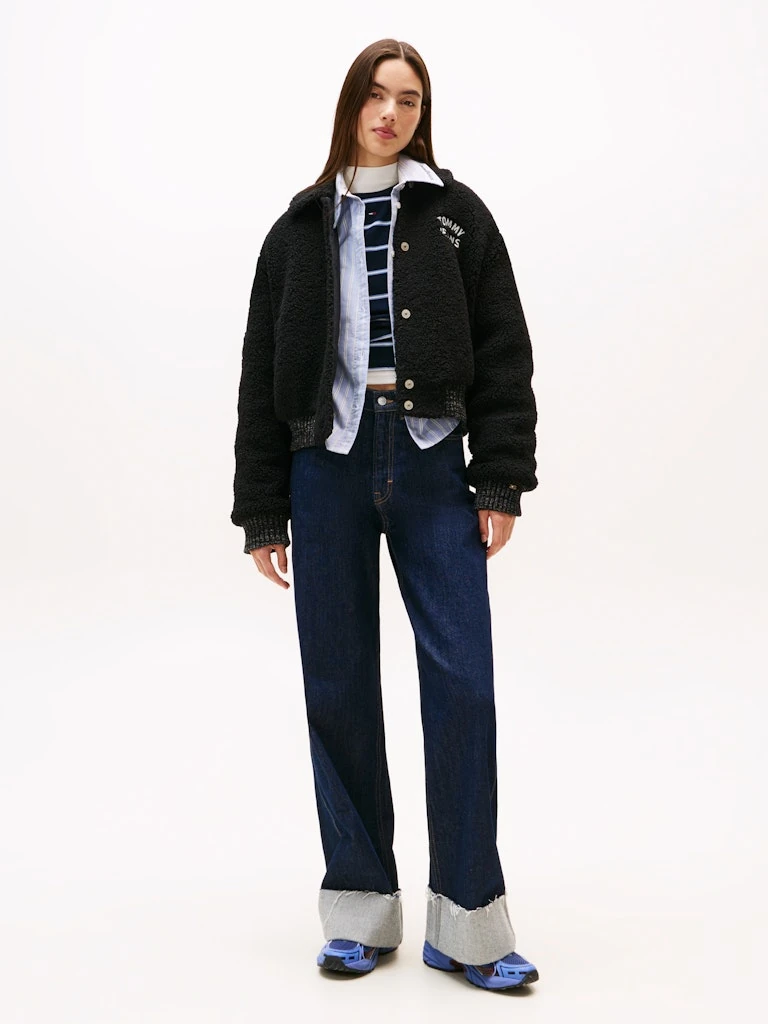 Tommy Hilfiger Kadın Siyah Bomber Mont