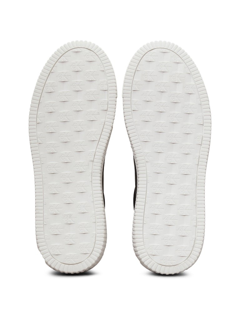 Calvin Klein Deri Siyah Erkek Kısa Taban Sneakers - YM0YM006810GJ