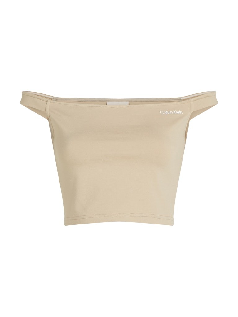 Calvin Klein Viskon Vizon Kadın Kolsuz T-shirt - J20J225542PF0