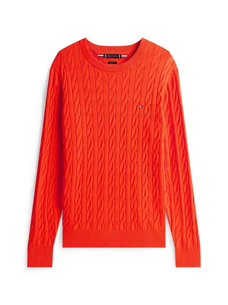 Tommy Hilfiger Erkek Turuncu  O Yaka  Triko