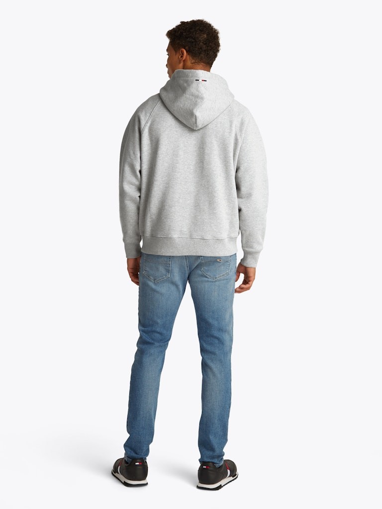 Tommy Hilfiger Logolu Erkek Gri Sweatshirt - DM0DM21259P01