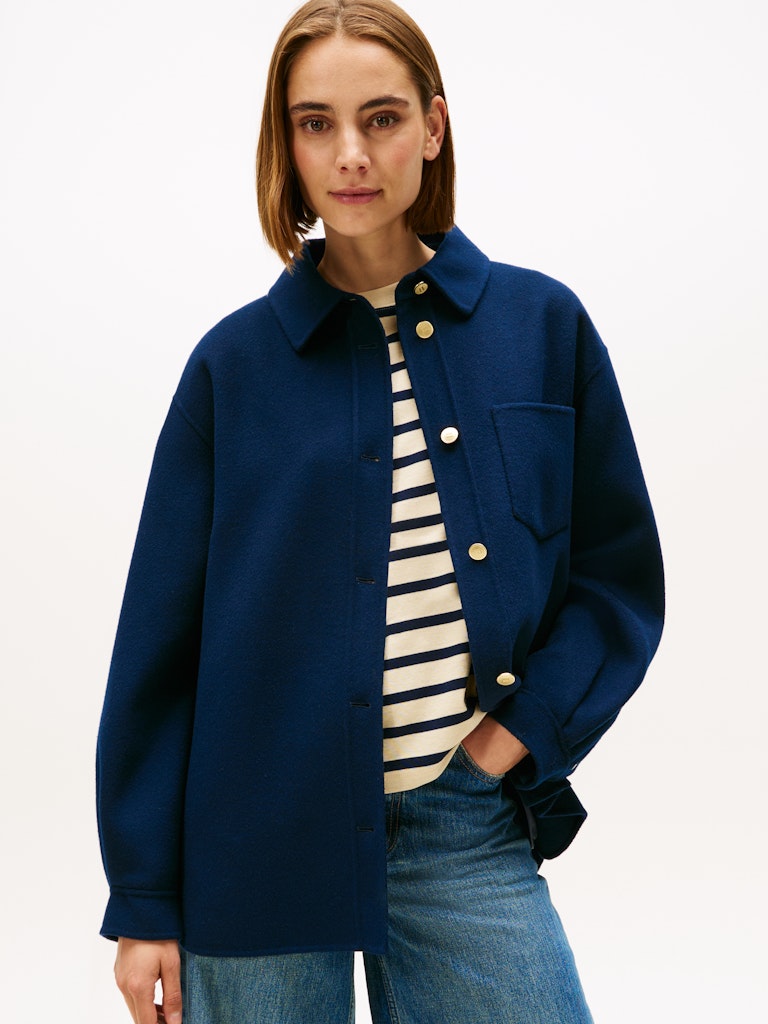 Tommy Hilfiger Kadın Lacivert Gömlek Mont