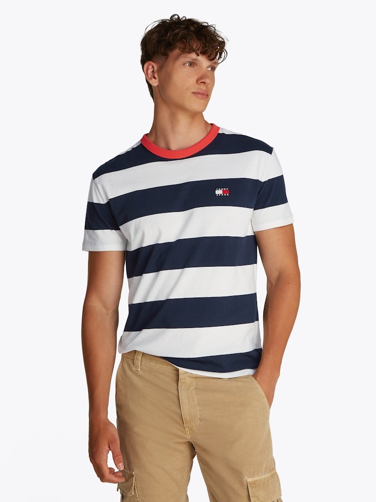 Tommy Hilfiger Rejeneratif Pamuk Lacivert Erkek Kısa Kollu T-Shirt - DM0DM207660A6