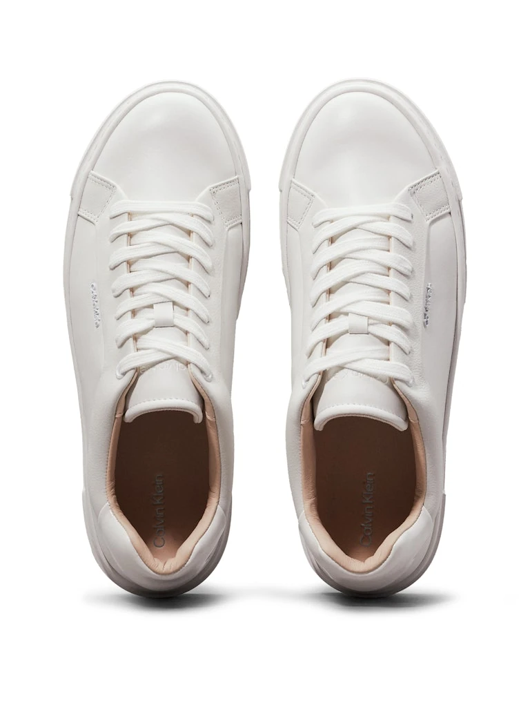 Calvin Klein Kadın Deri Beyaz Spor Ayakkabı