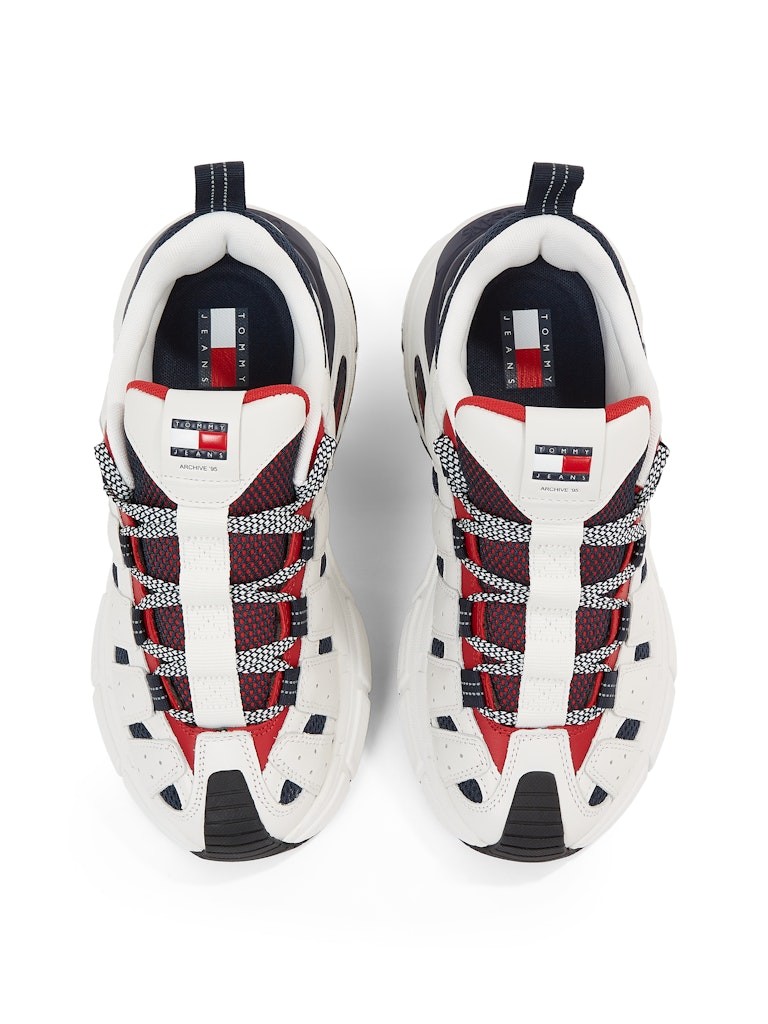 Tommy Hilfiger Mavi Kadın Kısa Taban Sneakers - EN0EN028140G1