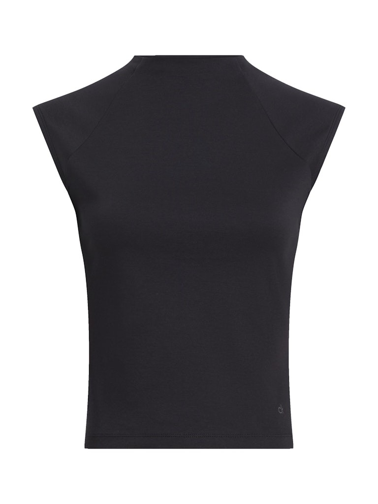 Calvin Klein Organik Pamuk Siyah Kadın Kolsuz T-shirt - K20K208422BEH