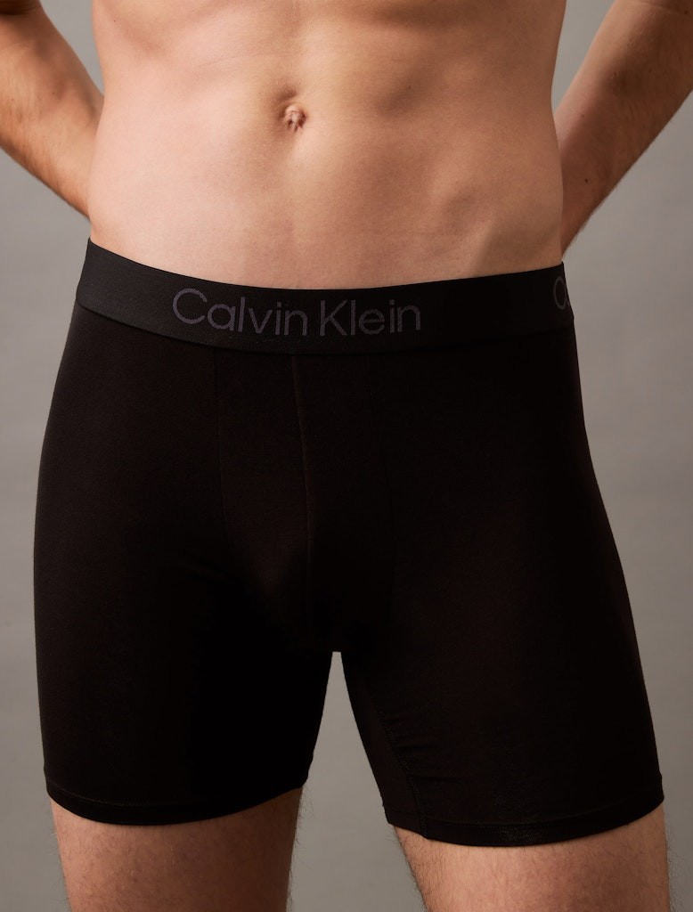 Calvin Klein Modal Siyah Erkek Uzun Boxer - LV00NB4193UB1