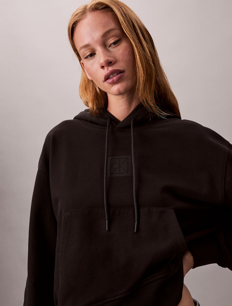 Calvin Klein Kadın Siyah   Kapşonlu Sweatshirt