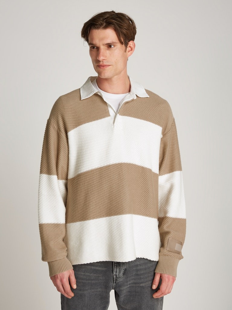 Tommy Hilfiger Rugby Erkek Yakalı Kazak - MW0MW377640FA
