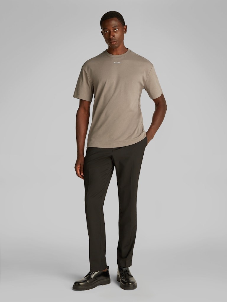 Calvin Klein Rejeneratif Pamuk Vizon Erkek Kısa Kollu T-Shirt - K10K112487PB8