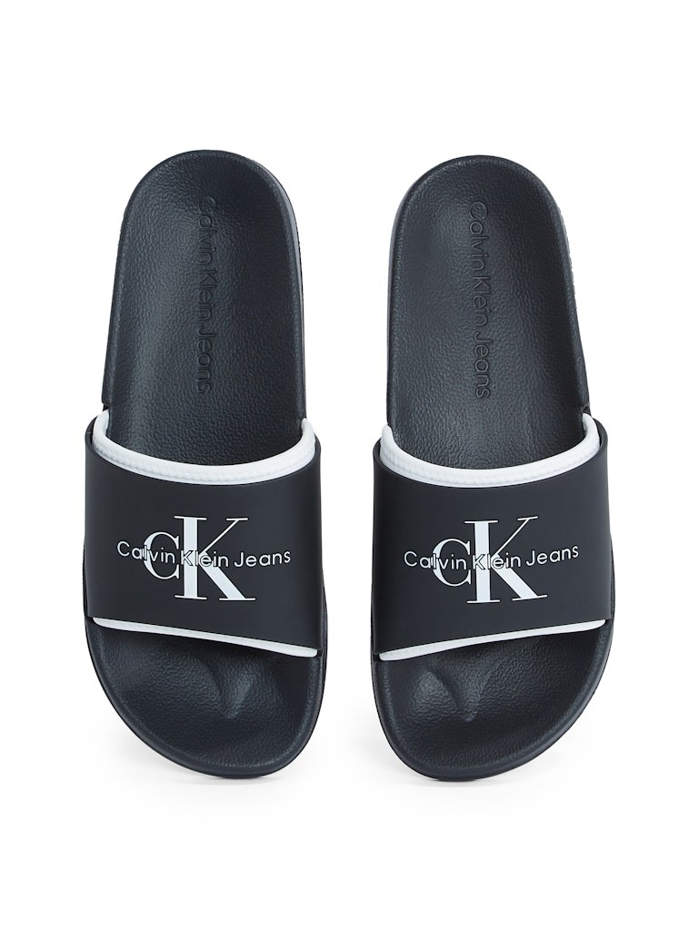 Calvin Klein Siyah Erkek Tek Bantlı Terlik - YM0YM003610GM