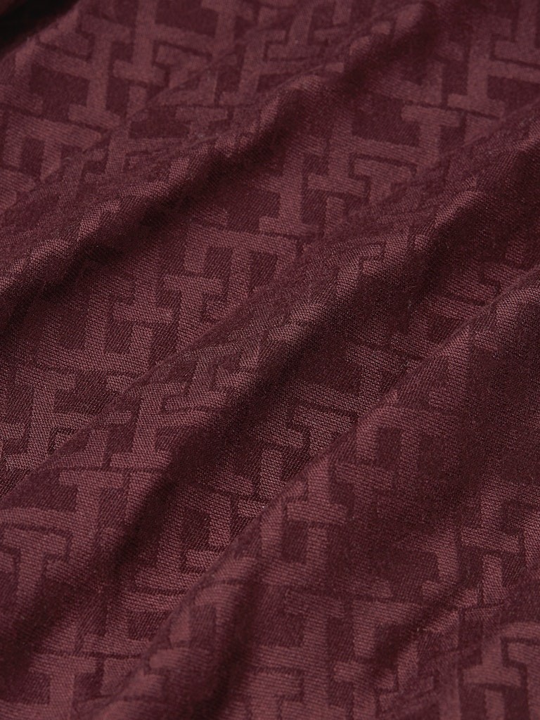 Tommy Hilfiger Pamuk Mor Kadın Desenli Şal - AW0AW16852V18