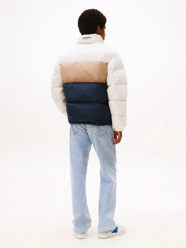 Tommy Hilfiger Erkek Beyaz Kaz Tüyü Puffer  Mont