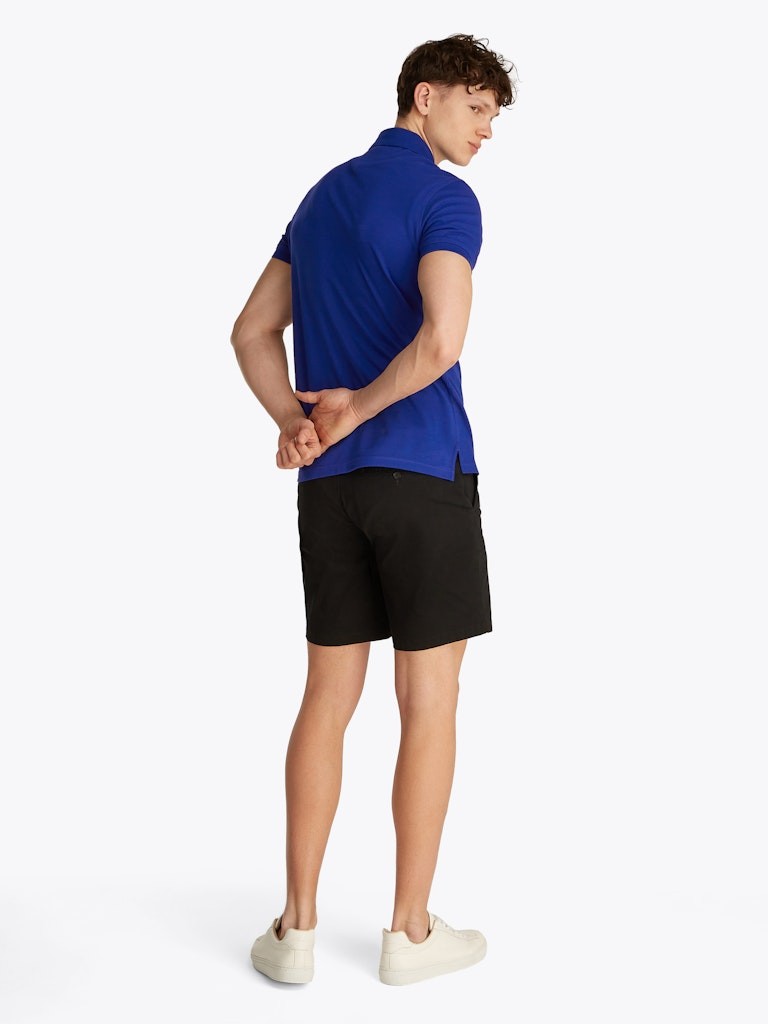Tommy Hilfiger Organik Pamuk Mavi Erkek Kısa Kollu Düğmeli Polo Yaka T-Shirt - MW0MW17770D03