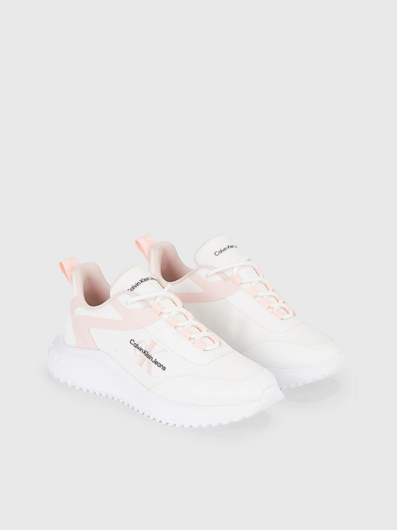 Calvin Klein Beyaz Kadın Kısa Taban Sneakers - YW0YW0144201V