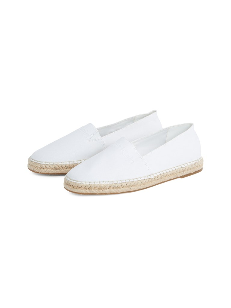 Calvin Klein Pamuk Beyaz Erkek Espadril Ayakkabı - HM0HM01808YBR