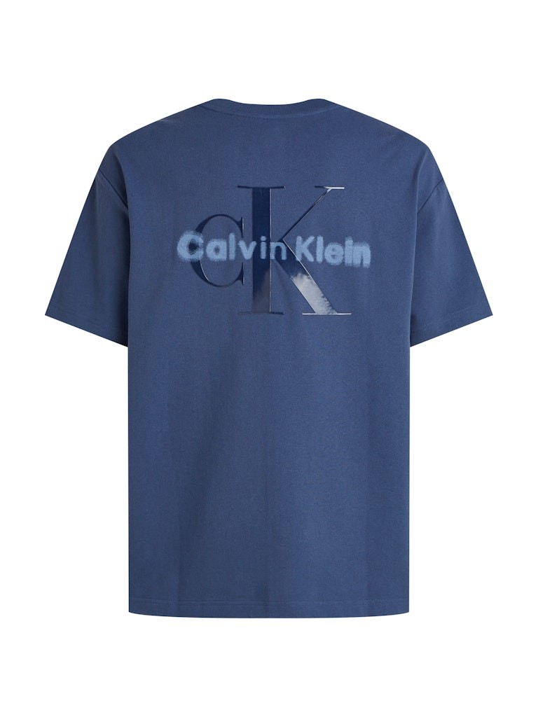 Calvin Klein Pamuk Mavi Erkek Kısa Kollu T-Shirt - LV04RAB812RLY