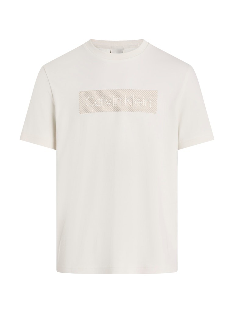 Calvin Klein Rejeneratif Pamuk Beyaz Erkek Kısa Kollu T-Shirt - K10K112491YAS
