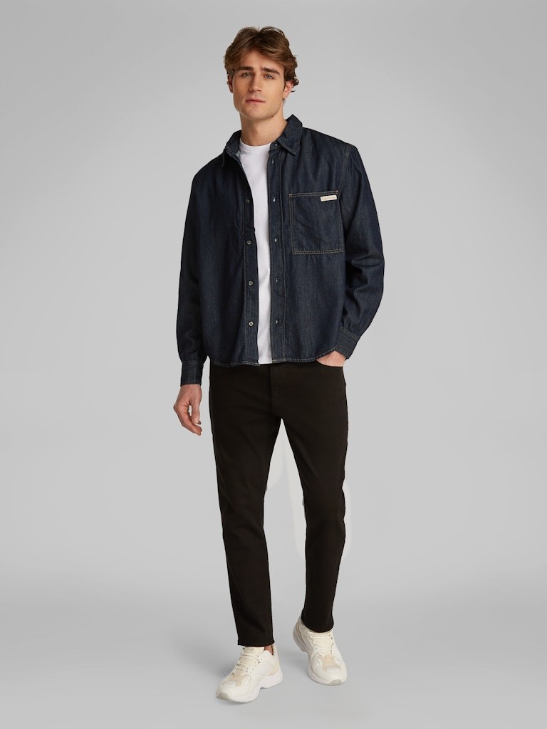 Calvin Klein Denim Mavi Erkek Uzun Kollu Gömlek - J30J3265841BJ