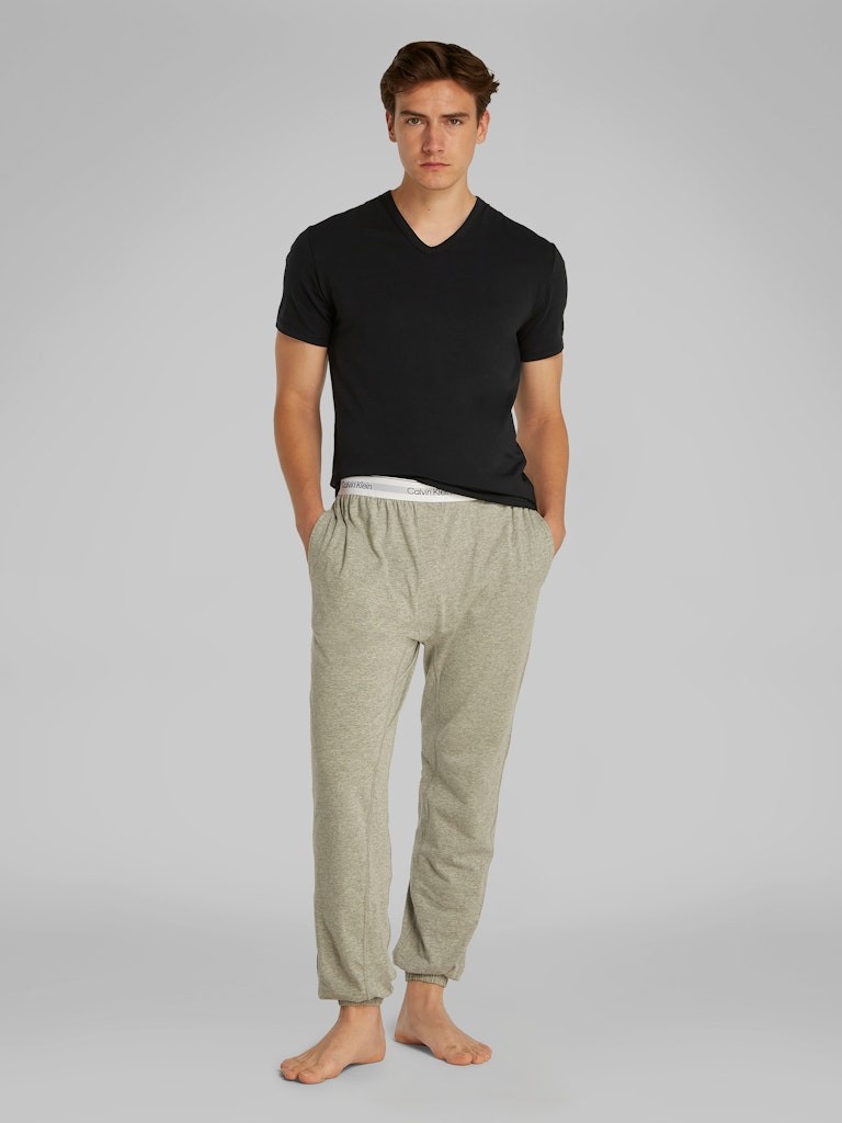 Calvin Klein Pamuk Siyah Erkek V Yaka 3 lü Paket T-Shirt